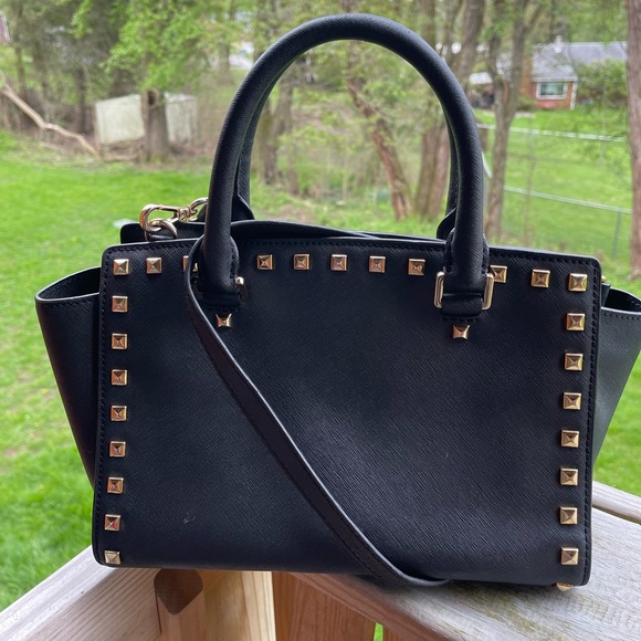Michael Michael Kors Selma Stud Satchel Bag - Picture 3 of 11
